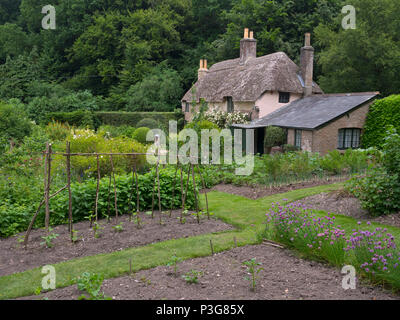 La Thomas Hardy's Cottage in maggiore Bockhampton, Dorset Foto Stock