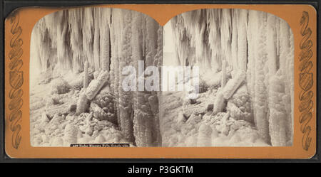 . Sotto le Cascate del Niagara, Canada lato. Copertura: 1860?-1895?. Fonte impronta: Niagara Falls, N.Y. : Charles Bierstadt, 1860?-1895?. Elemento digitale pubblicata 12-1-2005; aggiornato 2-11-2009. 337 sotto le cascate del Niagara, Canada lato, da Robert N. Dennis raccolta di vista stereoscopica 2 Foto Stock