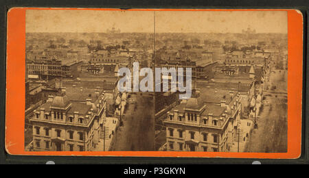 . Vista panoramica di Des Moines, guardando ad ovest dalla casa di corte. Copertura: 1870?-1885?. Fonte Imprint: 1870?-1885?. Elemento digitale pubblicata 6-15-2005; aggiornato 2-12-2009. 35 vista panoramica di Des Moines, guardando ad ovest dalla Casa Corte, da Robert N. Dennis raccolta di vista stereoscopica Foto Stock