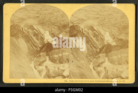 . Sotto il Grande Arco della neve, Tuckerman il burrone, 15 agosto 1879. Creato: 15 agosto 1879. Copertura: 1859?-1889?. Fonte impronta: 1859?-1889?. Elemento digitale pubblicata 6-14-2006; aggiornato 2-23-2010. 337 sotto il Grande Arco della neve, Tuckerman il burrone, 15 agosto 1879, da Kilburn, B. W. (Benjamin West), 1827-1909 Foto Stock