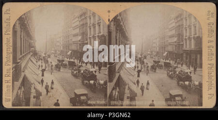 339 fino Broadway dal Metropolitan Hotel, da Rau, William Herman, 1855-1920 Foto Stock