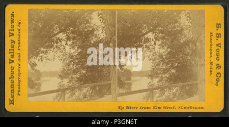 339 fino fiume da Elm Street, Skowhegan, dalla S.S. Vose &AMP; Co. Foto Stock
