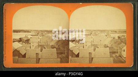 . Uccelli-eye di Newburyport. Copertura: 1868?-1885?. Fonte impronta: Newburyport, messa. ; H.P. McIntosh, 1868?-1885?. Elemento digitale pubblicata 8-31-2005; aggiornato 2-12-2009. 37 uccelli vista di Newburyport, di H. P. McIntosh Foto Stock