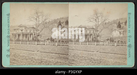 . Vista di una casa in Nyack. Copertura: [1870?-1880?]. Fonte impronta: Nyack, N.Y. : Van Wagner, [1870?-1880?]. Elemento digitale pubblicata 12-1-2005; aggiornato 5-18-2009. 354 vista di una casa in Nyack, da Van Wagner Foto Stock