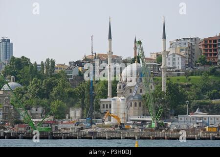 ISTANBUL, Turchia - 24 maggio : Vista della Moschea Nusretiye in Istanbul Turchia il 24 maggio 2018 Foto Stock