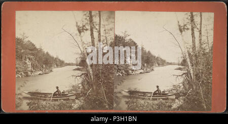 . Vista di entrata al lago delle isole. Copertura: 1870?-1890?. Fonte Imprint: Alessandria Bay, N.Y. : Crossman House Studio Fotografico, 1870?-1890?. Elemento digitale pubblicata 10-24-2005; aggiornato 2-11-2009. 360 vista di entrata al lago delle isole di A. C. MCINTYRE Foto Stock