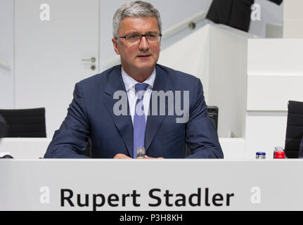 Ingolstadt, Germania. 22 Maggio, 2015. Neckarsulm, Germania - 22 Maggio 2015: Audi Assemblea degli Azionisti con il Professor Rupert Stadler, Chief Executive Officer (CEO) di Audi AG | Utilizzo di credito in tutto il mondo: dpa/Alamy Live News Foto Stock