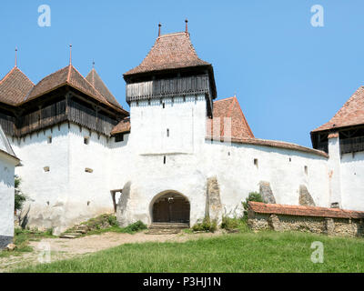 Viscri sassone chiesa fortificata, Transilvania, Romania Foto Stock