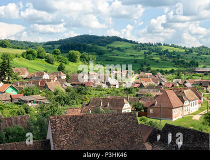 Biertan è uno dei più importanti di Saxon villaggi con chiese fortificate in Transilvania, essendo stato sulla lista del patrimonio mondiale Unesco si Foto Stock