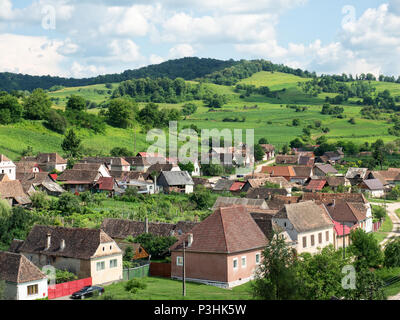 Biertan è uno dei più importanti di Saxon villaggi con chiese fortificate in Transilvania, essendo stato sulla lista del patrimonio mondiale Unesco si Foto Stock