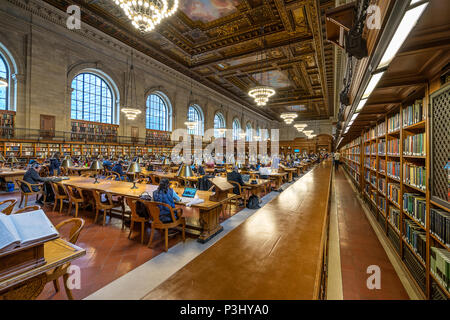 Biblioteca Pubblica di New York STATI UNITI D'AMERICA Foto Stock