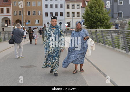 Re del Camerun visita goerlitz e zgorzelec Foto Stock