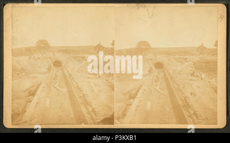 41 Boston opere idriche, Sudbury River condotto, 1876, DIVISIONE III, Sezione 12, che mostra il riempimento sopra il condotto a Great Plains Ave, da Barritt, William, b. ca. 1822 Foto Stock