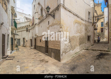 Grottaglie (Italia) - La città in provincia di Taranto Puglia, Italia meridionale, famosa per la ceramica artistica. Qui il suggestivo centro storico Foto Stock