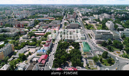 Vista dall'alto sulla città di Lipetsk in Russia Foto Stock