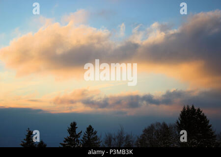 Bel paesaggio di Swiitzerland durante il periodo invernale Foto Stock
