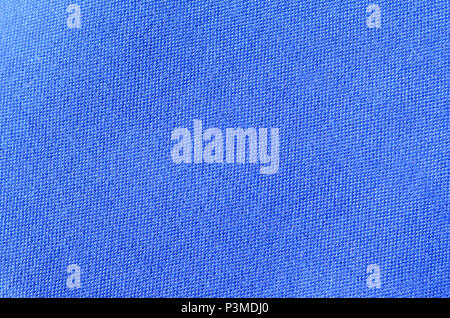 Blue sport jersey shirt texture di abbigliamento e lo sfondo Foto Stock