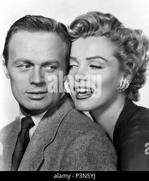 Pellicola originale titolo: NON PREOCCUPATEVI DI KNOCK. Titolo inglese: NON PREOCCUPATEVI DI KNOCK. Regista: ROY WARD BAKER. Anno: 1952. Stelle: RICHARD WIDMARK; MARILYN MONROE. Credito: 20TH CENTURY FOX / Album Foto Stock