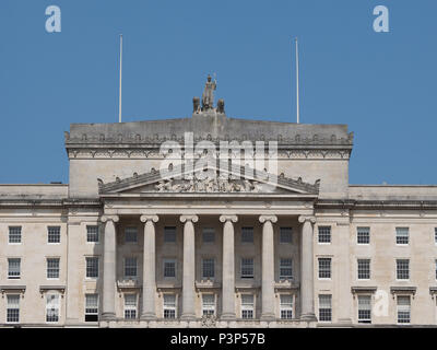 Gli edifici del Parlamento europeo (aka come Stormont) a Belfast, Regno Unito Foto Stock