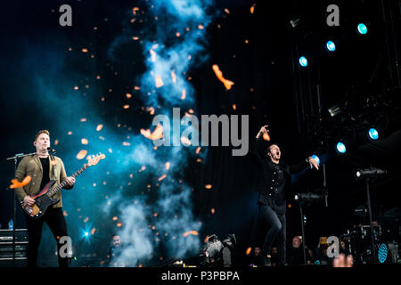 Landgraaf, Paesi Bassi 17 giugno 2018 redattori eseguire live at Pinkpop Festival 2018 © Roberto Finizio/ Alamy Live News Foto Stock