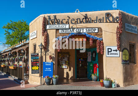 New Mexico di Albuquerque, Città Vecchia, shop, ristorante Foto Stock