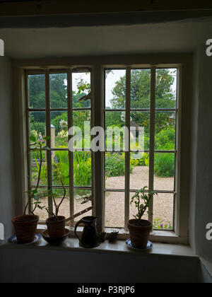 La Thomas Hardy's Cottage in maggiore Bockhampton, Dorset Foto Stock