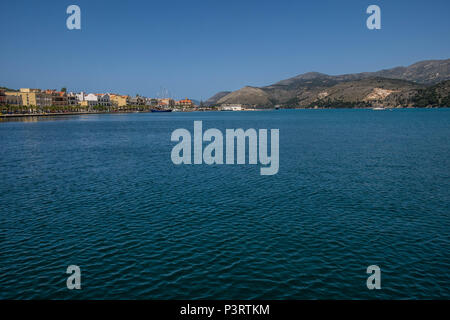 Spiaggia remota Vatsa Grecia Foto Stock