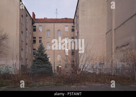 Berlino, Germania, vecchi edifici e terreni a riposo nel Heidestrasse in Berlin-Moabit, il futuro quartiere europeo Foto Stock