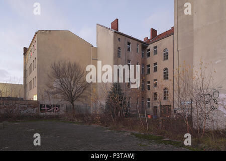 Berlino, Germania, vecchi edifici e terreni a riposo nel Heidestrasse in Berlin-Moabit, il futuro quartiere europeo Foto Stock