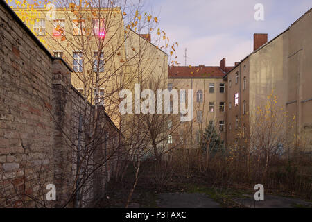 Berlino, Germania, vecchi edifici e terreni a riposo nel Heidestrasse in Berlin-Moabit, il futuro quartiere europeo Foto Stock