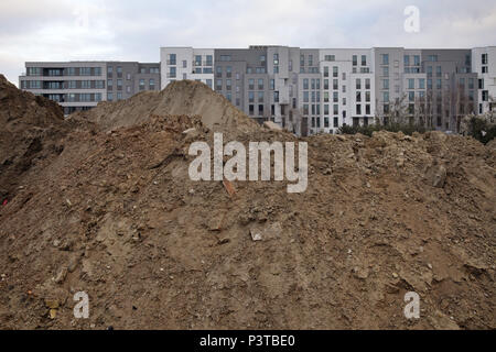 Berlino, Germania, nuovi edifici sulla penisola Stralau a Berlino-friedrichshain Foto Stock