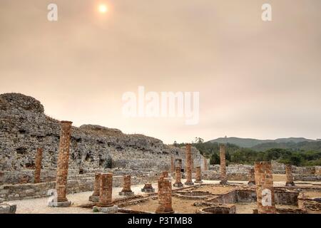 La città antica di Conimbriga è il più grande insediamento romano in Portogallo, vicino a Coimbra, Portogallo Foto Stock