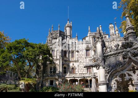 Palazzo e i Giardini di Quinta da Regaleira, Sintra, Portogallo Foto Stock