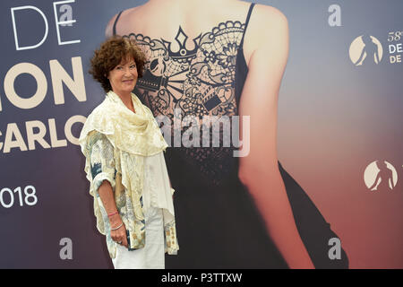 Montecarlo, Monaco. 19 giugno 2018. Montecarlo, 58th International Television. photocall 'Grand Soleil" nella foto: Chrystelle Labaude Credit: Indipendente Agenzia fotografica/Alamy Live News Foto Stock