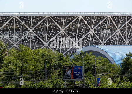 Una vista generale di Volgograd Arena il 18 giugno 2018 a Volgograd, Russia. (Foto di Daniel Chesterton/phcimages.com) Foto Stock