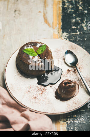 Souffle dessert torta Foto Stock