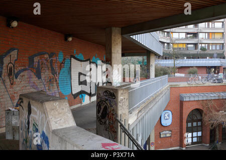 Mannheim, Germania, sviluppo residenziale Neckarpromenade in Mannheim Foto Stock