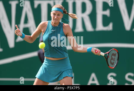 Petra KVITOVA durante il giorno due di natura Valle Classic a Edgbaston Priory, Birmingham. Foto Stock