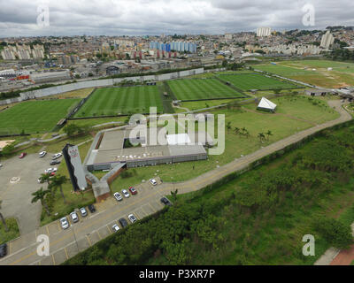 Imagem aérea do Centro de Treinamento Joaquim grava, fare Clube de futebol Sport Club Corinthians Paulista em São Paulo (SP). Foto Stock