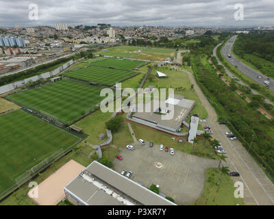 Imagem aérea do Centro de Treinamento Joaquim grava, fare Clube de futebol Sport Club Corinthians Paulista em São Paulo (SP). Foto Stock