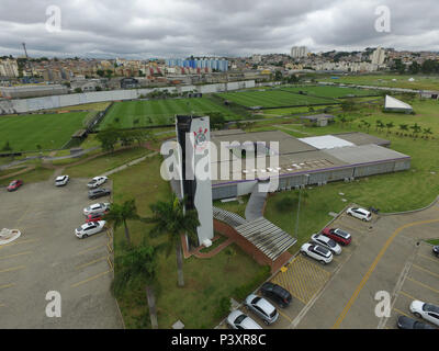 Imagem aérea do Centro de Treinamento Joaquim grava, fare Clube de futebol Sport Club Corinthians Paulista em São Paulo (SP). Foto Stock