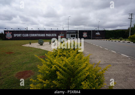 Centro de Treinamento Joaquim Grava do Clube de futebol Sport Club Corinthians Paulista, localizado em São Paulo (SP). Foto Stock