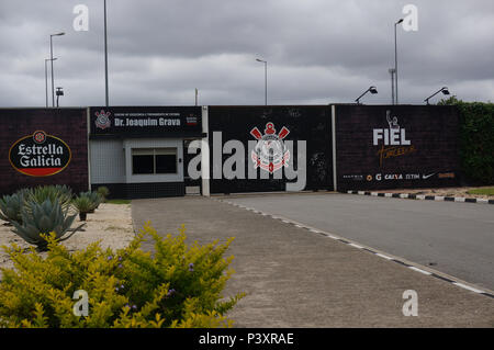 Centro de Treinamento Joaquim Grava do Clube de futebol Sport Club Corinthians Paulista, localizado em São Paulo (SP). Foto Stock