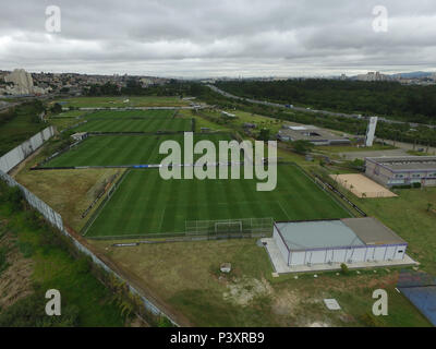 Imagem aérea do Centro de Treinamento Joaquim grava, fare Clube de futebol Sport Club Corinthians Paulista, em São Paulo (SP). Foto Stock