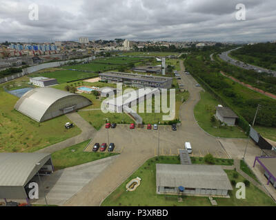 Imagem aérea do Centro de Treinamento Joaquim grava, fare Clube de futebol Sport Club Corinthians Paulista em São Paulo (SP). Foto Stock