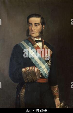 EL ALMIRANTE MENDEZ NUÑEZ (1824/1869) - MARINO Y MILITAR ESPAÑOL. Posizione: MUSEO NAVAL / MINISTERIO DE MARINA, MADRID, Spagna. Foto Stock