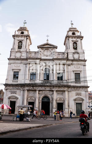 Igreja do Santíssimo Sacramento da Boa Vista, na Rua Imperatriz Tereza Cristina, Bairro da Boa Vista, Recife, PE. Foto Stock