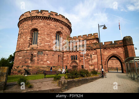 La cittadella ex crown court building west tower Carlisle Cumbria Inghilterra REGNO UNITO Foto Stock