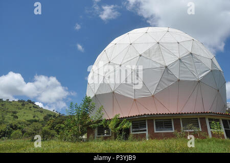 Vista da Rádio Observatório de Itapetinga, em Atibaia. Foto Stock