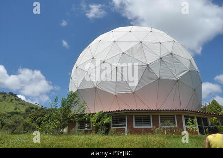 Vista da Rádio Observatório de Itapetinga, em Atibaia. Foto Stock